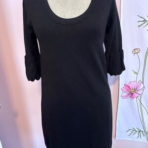 Theory Black Long Sleeve Dress